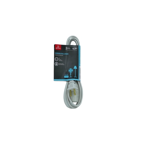 Extension Cord Indoor 6.5' 3 Outlets 16/2 SPT-2 Globe