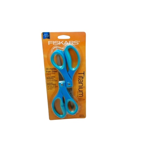 Scissors 8 2pk. Titanium Blade Coating Fiskars