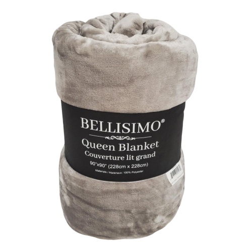 450gsm Flannel Blanket 90×90 – Light Grey