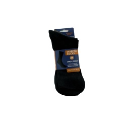 Diabetic Socks 3pk. Black Size 10-13
