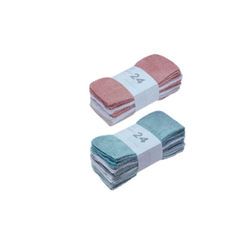 Textured Terry Facecloths Pack Of 24