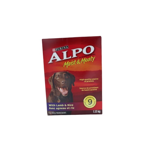 Dog Food Moist & Meaty w/Lamb & Rice 9 x 170g. Pouches Purina