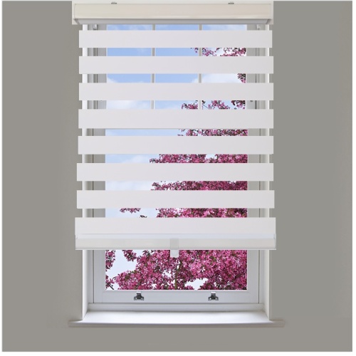 Blinds White cordless polyester 44 inch x 84 inch