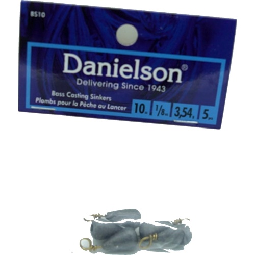 Bass Casting Sinkers 5pc. 1/8oz. Danielson