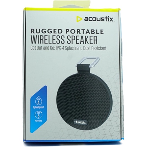Rugged Portable Wireless Bluetooth Speaker Acoustix