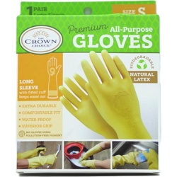 All Purpose Gloves Small Latex Long Sleeve The Crown Choice