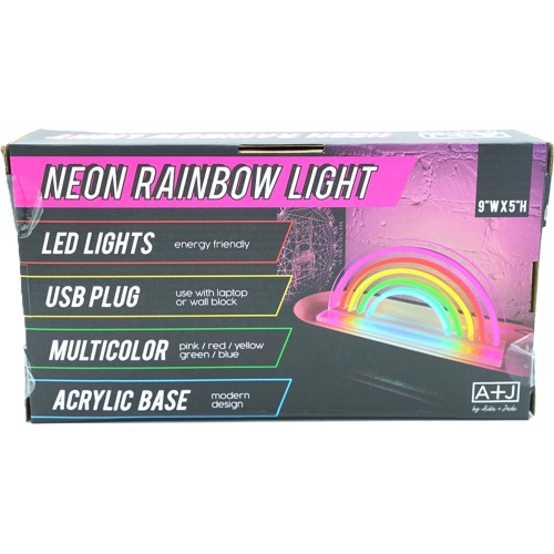 Neon Rainbow Light Multicolor LED w/USB Plug Aida + Jade