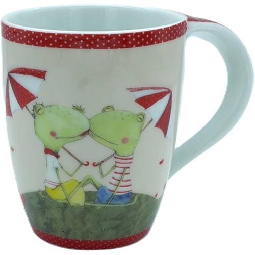 Mug Frog Couple Ceramic