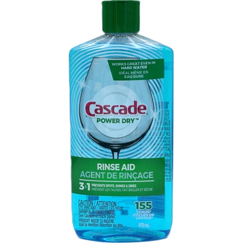 Cascade Power Dry Rinse Aid 473mL 155 Loads