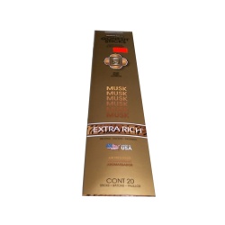 Incense Sticks Musk 20pk Extra Rich Gonesh