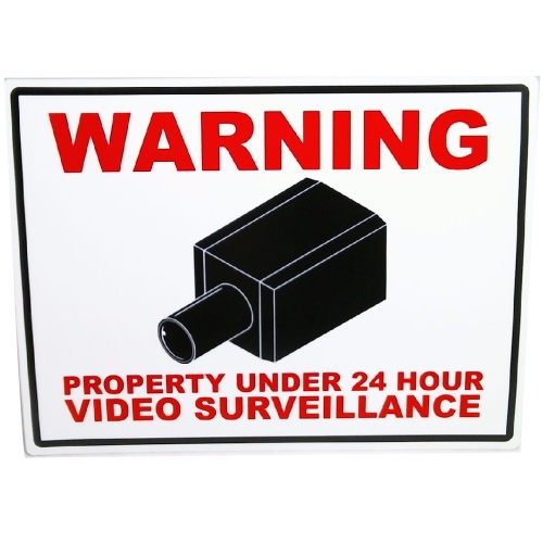 Warning Sign Large 11x15