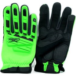 High Viz Impact Gloves XL Green Condor