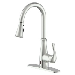 Touchless Kitchen Faucet Brushed Nickel Flow 770