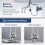 Touchless Kitchen Faucet Spring Neck Brushed Nickel Flow