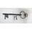 Large Key Hook 17 6 Hooks Wrought Iron Richelieu