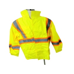 Hi-Vis Waterproof Safety Rain Jacket XL Yellow Sturrdi