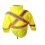 Hi-Vis Waterproof Safety Rain Jacket XL Yellow Sturrdi