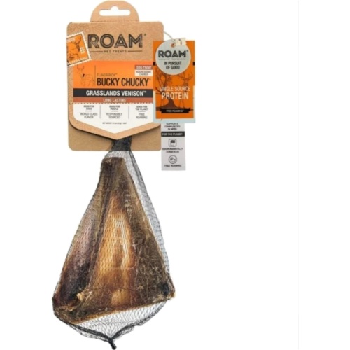 Bucky Chucky Grasslands Venison Dog Treat 1.8oz. Roam Pet Treats