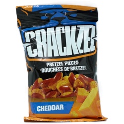 Crackzel Pretzel Pieces Cheddar 85g.