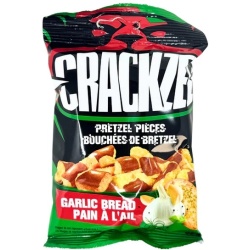 Crackzel Pretzel Pieces Garlic Bread 85g.