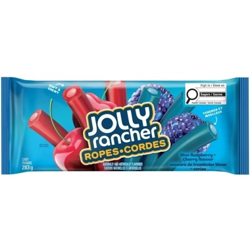Jolly Rancher Ropes Blue Raspberry & Cherry 283g.