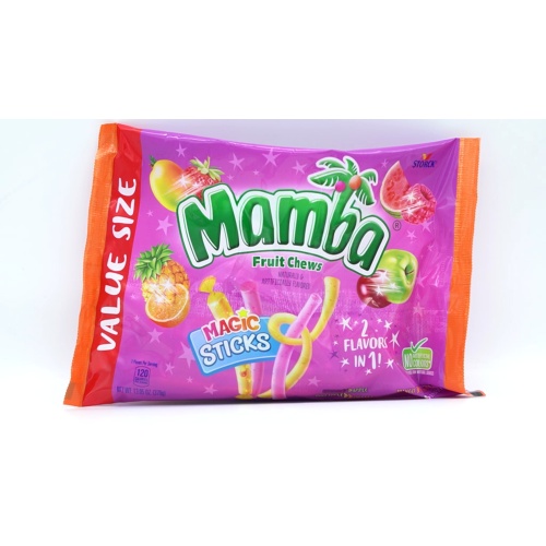 Mamba Fruit Chews Magic Sticks 2 In 1 370g.