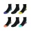 Socks Girl's 6pk. Ankles Black Assorted Size 4-10 Fruit Of The Loom