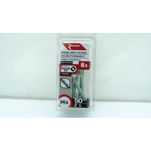 Break Away  Acrew 6pk. 50mm. Robertson Richelieu