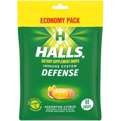 Halls Defense Assorted Citrus 80pk.
