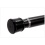Curtain Rod Matte Black 42-72, 22/25 dia, hanger Bodico