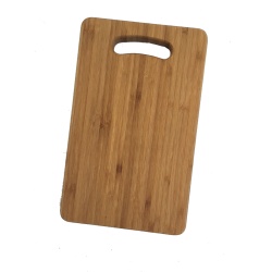 bamboo board 10.25 x 14" brown with handle"
