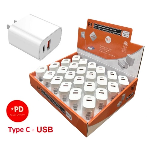 Wall Charger USB C & USB A 20W PDI