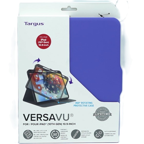 Versavu 10th Gen iPad Case 10.9 360° Rotating Purple Targus