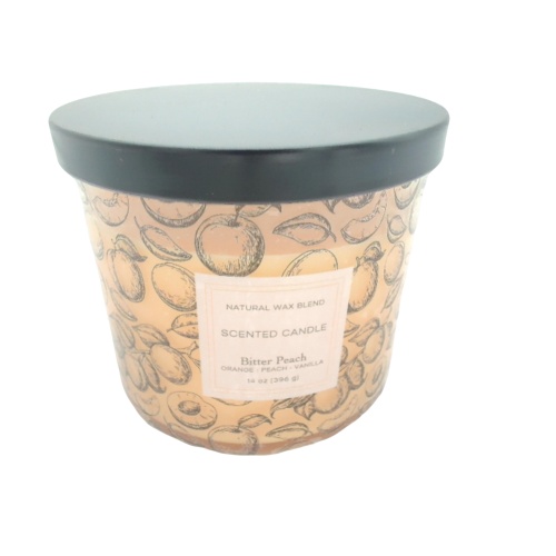 Jar Candle 14oz. Bitter Peach Natural Wax Blend
