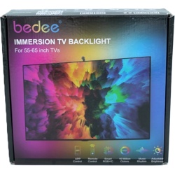 Immersion TV RGB Backlight For 55-65 TVs w/App Control, Remote Bedee"