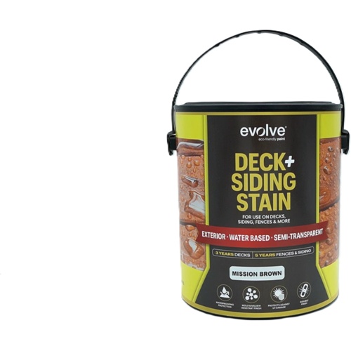 Deck + Siding Stain Mission Brown 3.78L Exterior Evolve