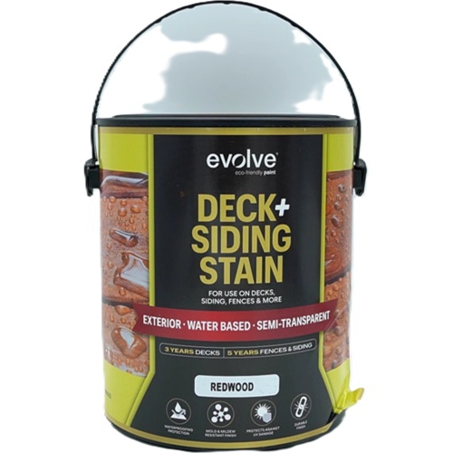 Deck + Siding Stain Redwood 3.78L Exterior Evolve