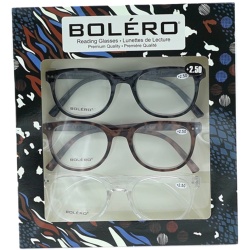 Reading Glasses +2.50 3pk. Bolero