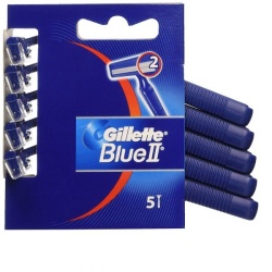 Disposable Razor 5pk Gillette Blue Ii