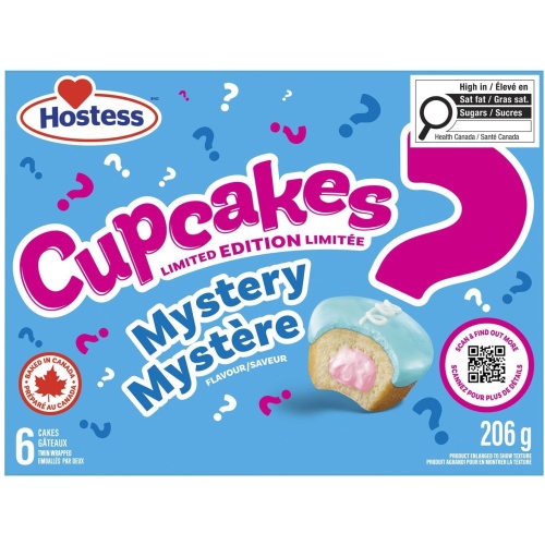 Cupcakes Mystery Flavour 6 Cakes 206g. Hostess