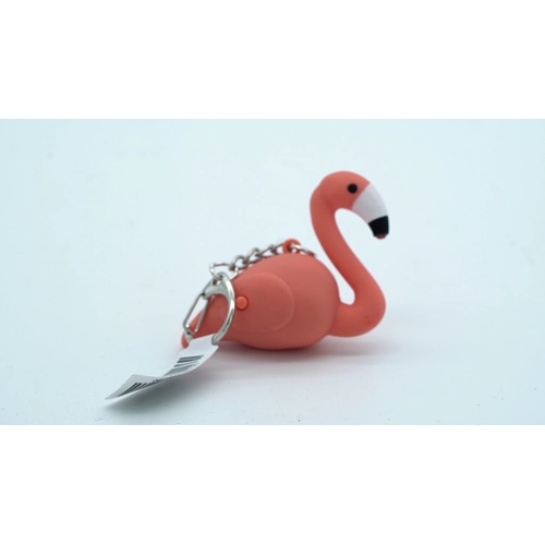Flamingo Keychain w/Light & Sound