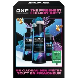 Axe 3pc. Gift Set Blue Lavender Body Wash, Deodorant Bodyspray & Deodorant