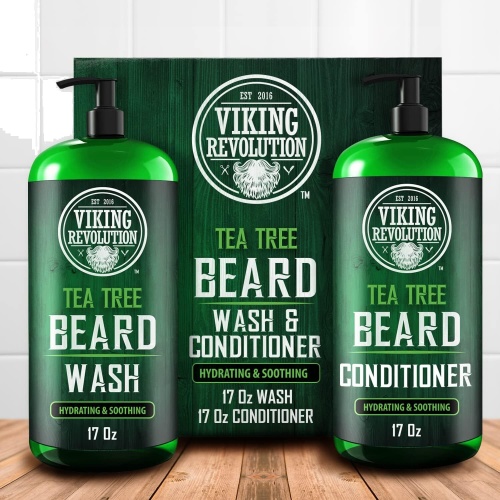 Tea Tree Beard Wash & Conditioner 17oz. Viking Revolution