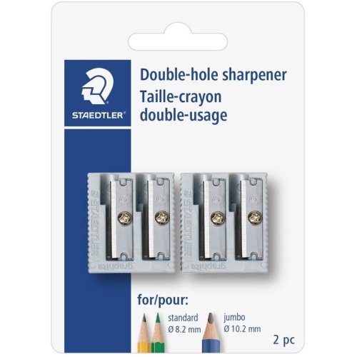 Double Hole Sharpener 2Pk Staedtler