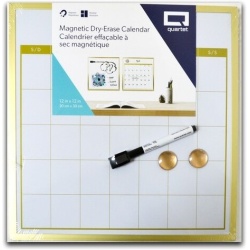 Dry Erase Calendar Board 12 x 12" Quartet"