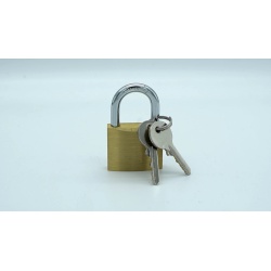 Padlock 1-3/4 Brass w/2 Keys"