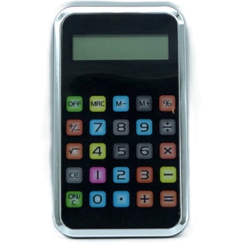 Calculator Sleek Cell Phone Style Battery Operated