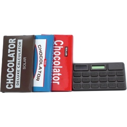 Chocolator Deluxe Calculator Solar Powered Assorted Chocolate Bar Styles
