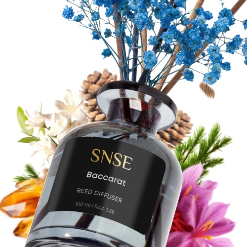 Reed Diffuser SNSE Baccarat w/Flowers 100mL Oil w/8 Reeds