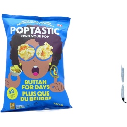 Poptastic Buttah For Days Kettle Cooked Popcorn 130g.